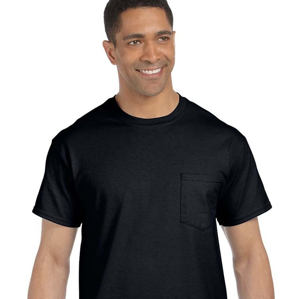 Gildan/Delta Crewneck Pocket T-shirt for mens 6PK